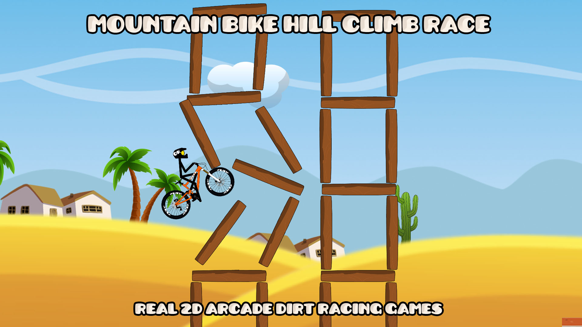 Mountain Bike Hill Climb Race: Real 2D Arcade Dirt Racing Games-游戏公社